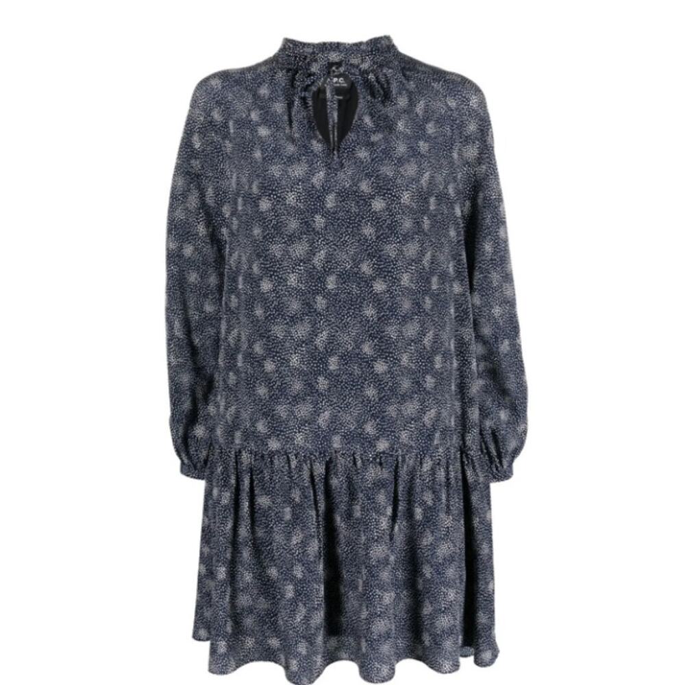 A.P.C. Natalia Peplum Dress Size XL NWT